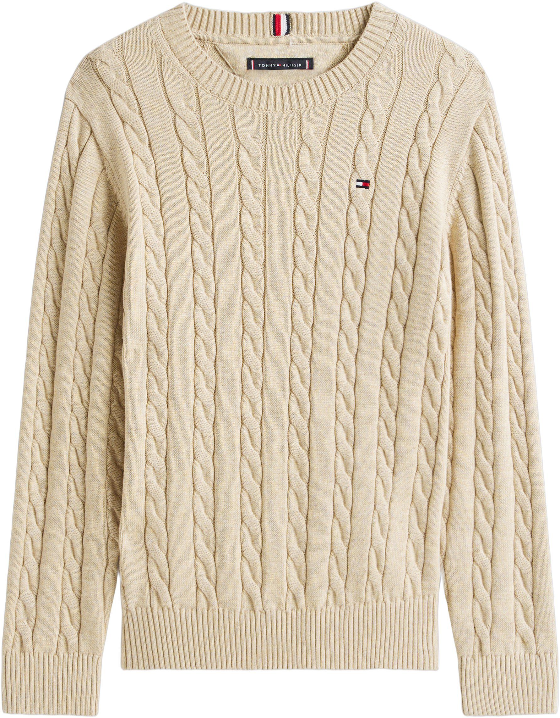 COTTON CABLE SWEATER