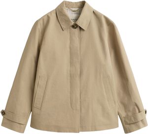 SHORT COTTON BLEND CAR COAT
