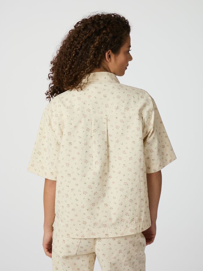 Tiki Floral Denim Shirt