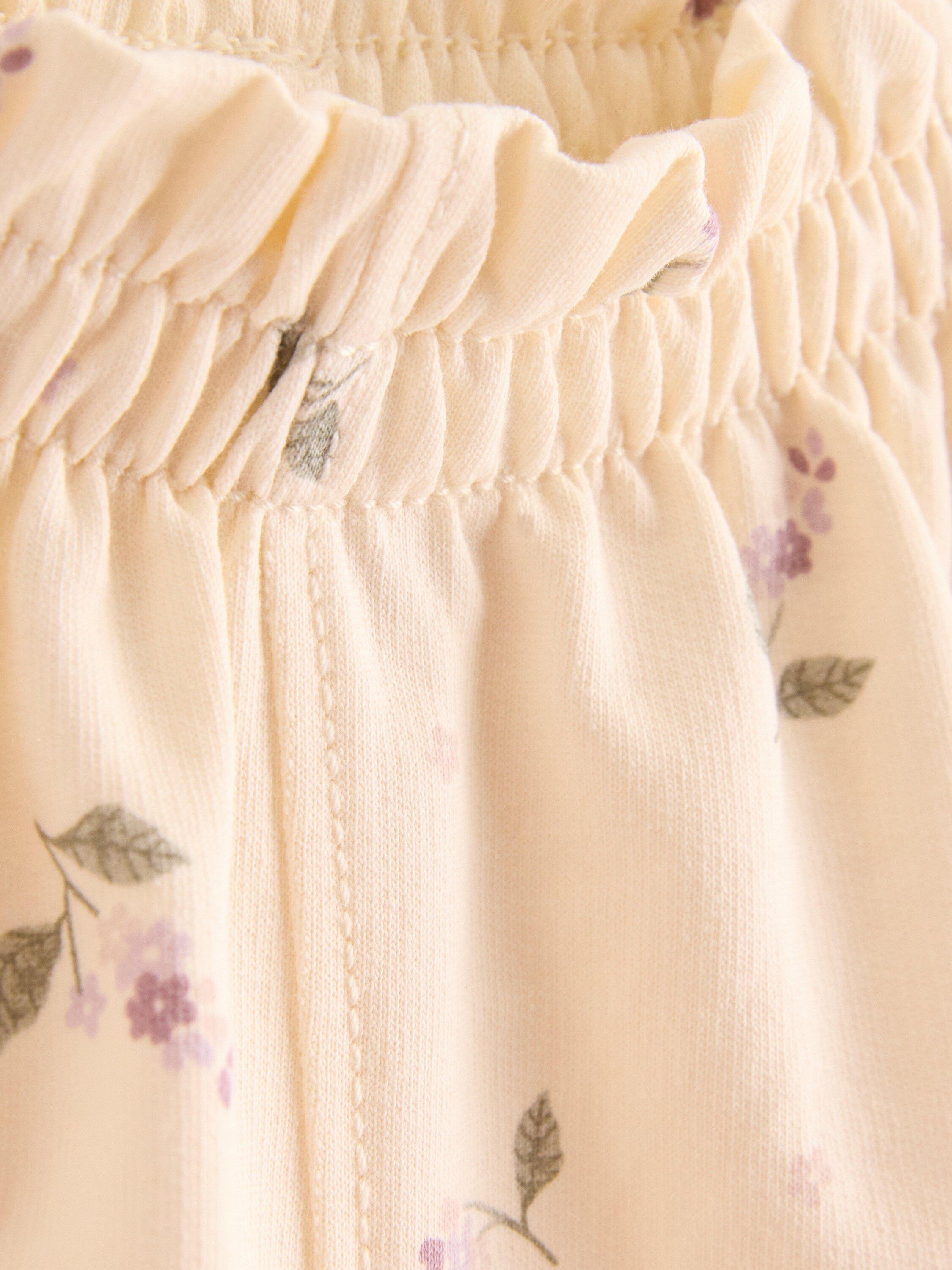 Short i myk jersey med elastisk mid