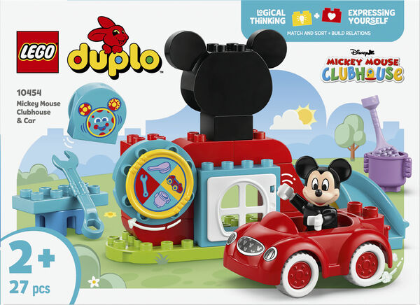 Mickeys klubhus og bil 10454