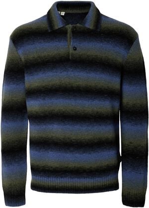 ANRLARRY LS KNIT OMBRE POLO