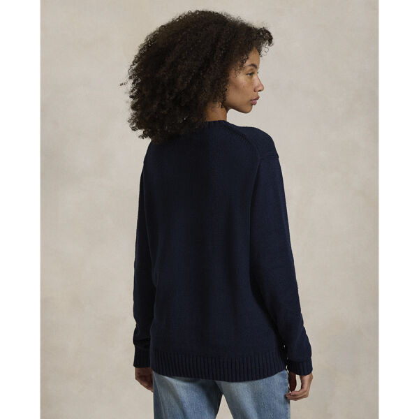 Polo Bear Cotton-Linen Sweater