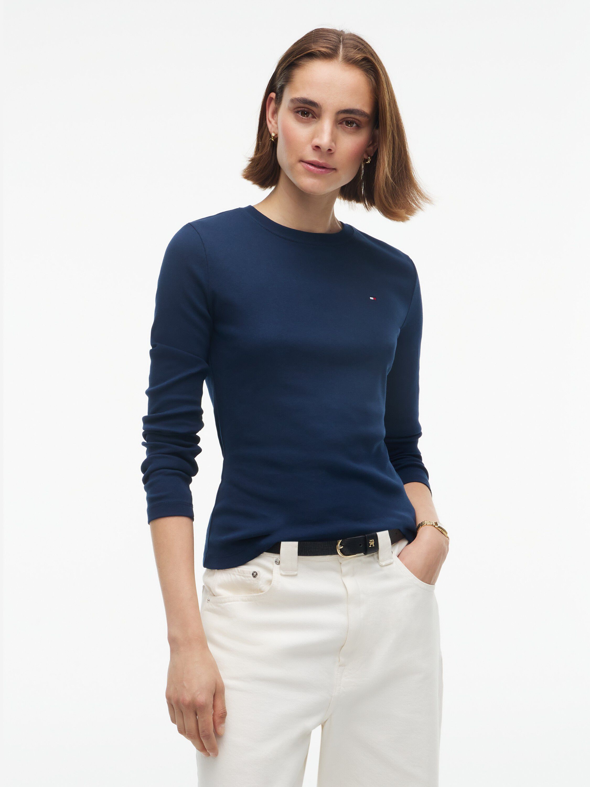 Slim Crew Neck Long Sleeve T-Shirt