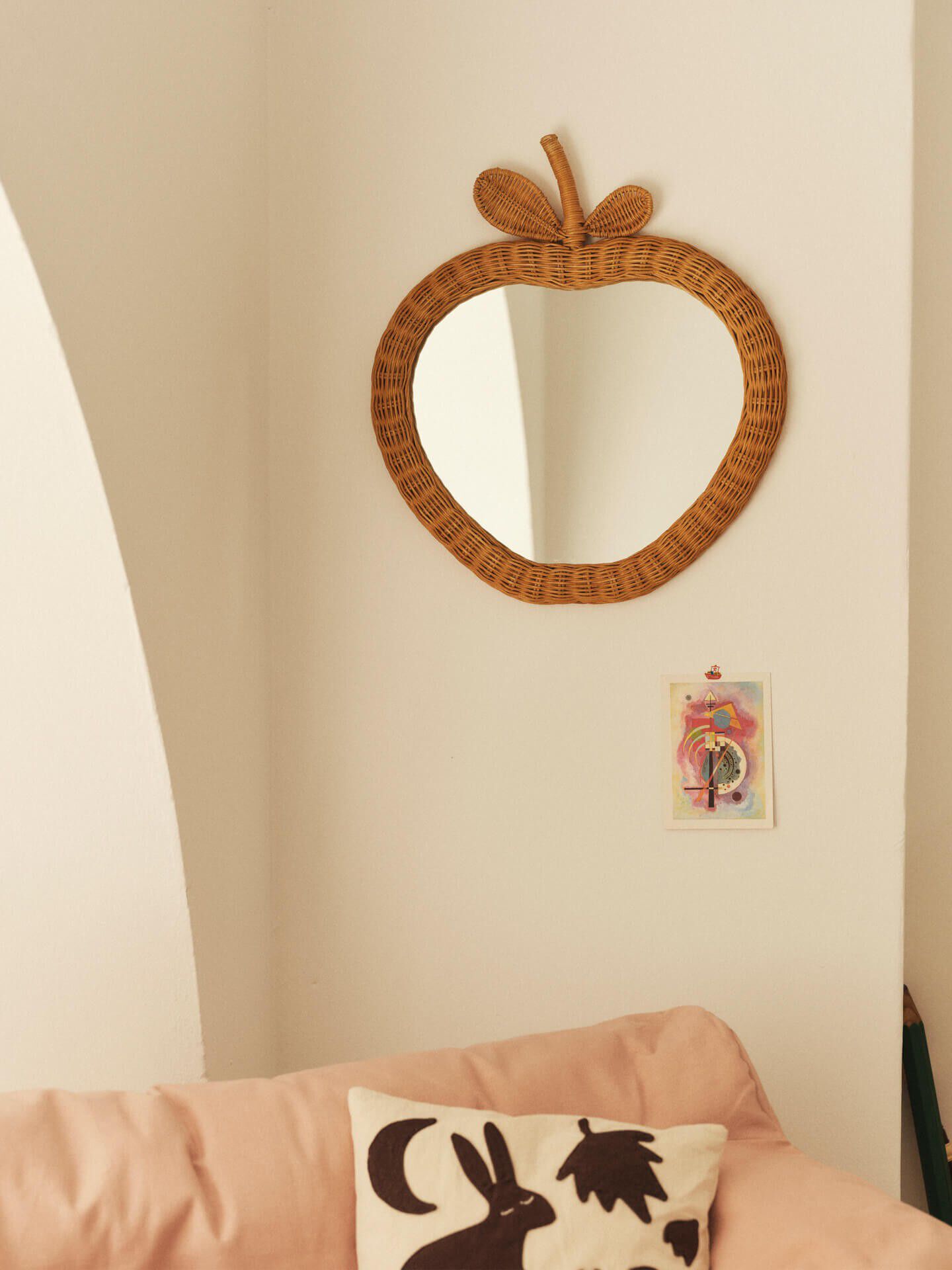 Apple Braided Mirror - Natural