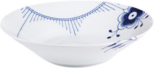 Blå Mega Riflet 24 cm. dyb tallerken
