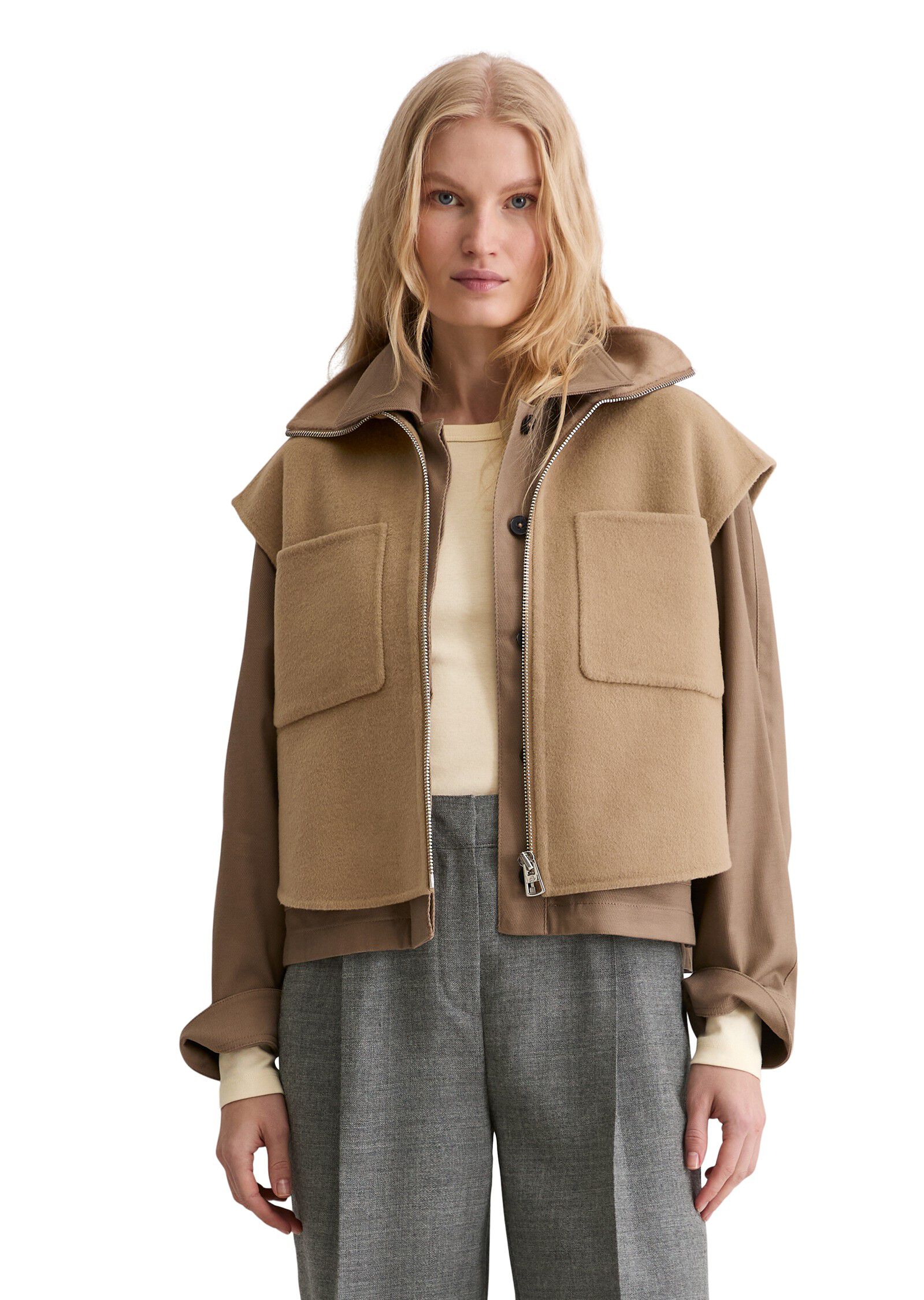 Vest, real double face workmanship,