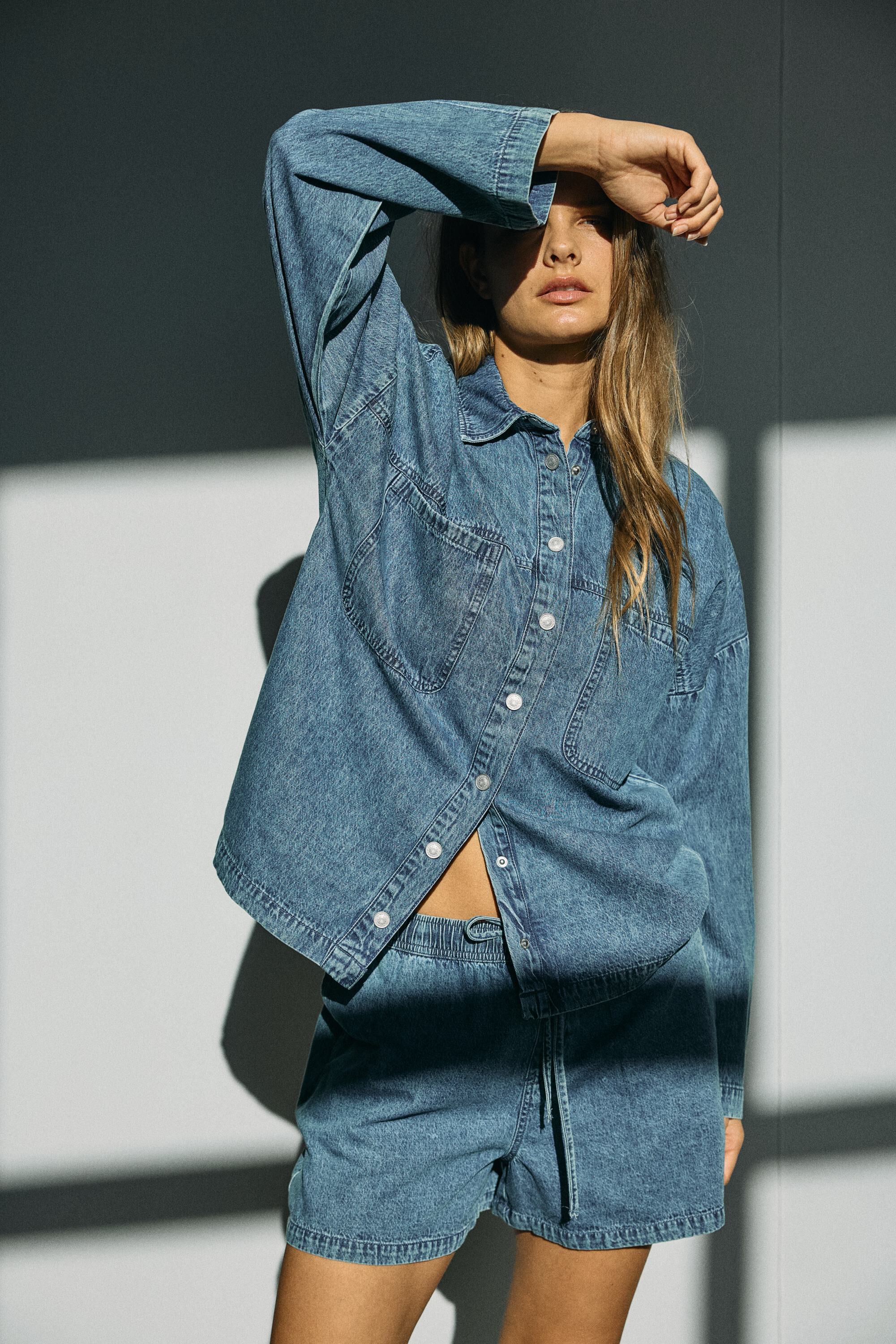 Nmenza L/S overdimensjonert skjorte Mg004Mb Noos