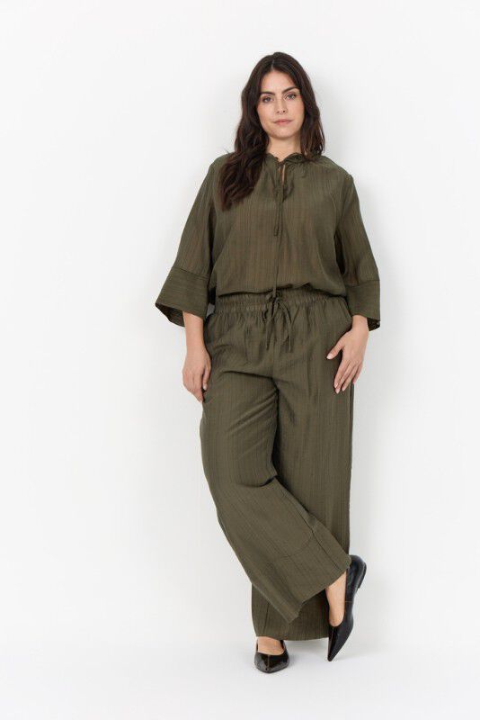 Curvy WA-AIMI 1 Bluse M&oslash;rk brun