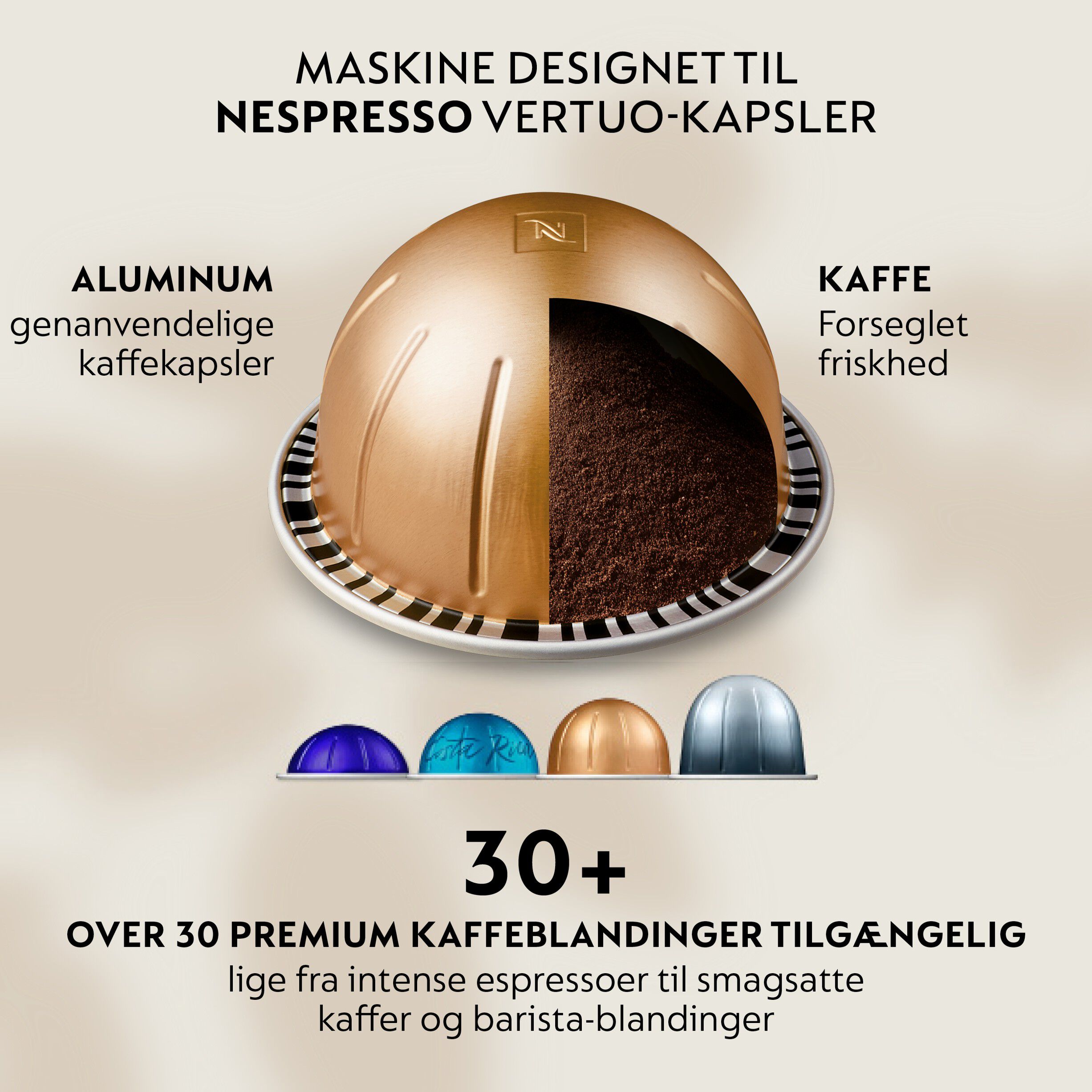 Vertuo Up & Milk kapselmaskine