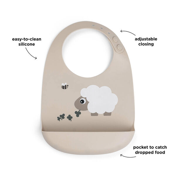 Silikone hagesmæk Sheepy Sand