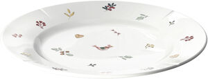 GC Cottage Tallerken Ø23 cm hvid m. deko