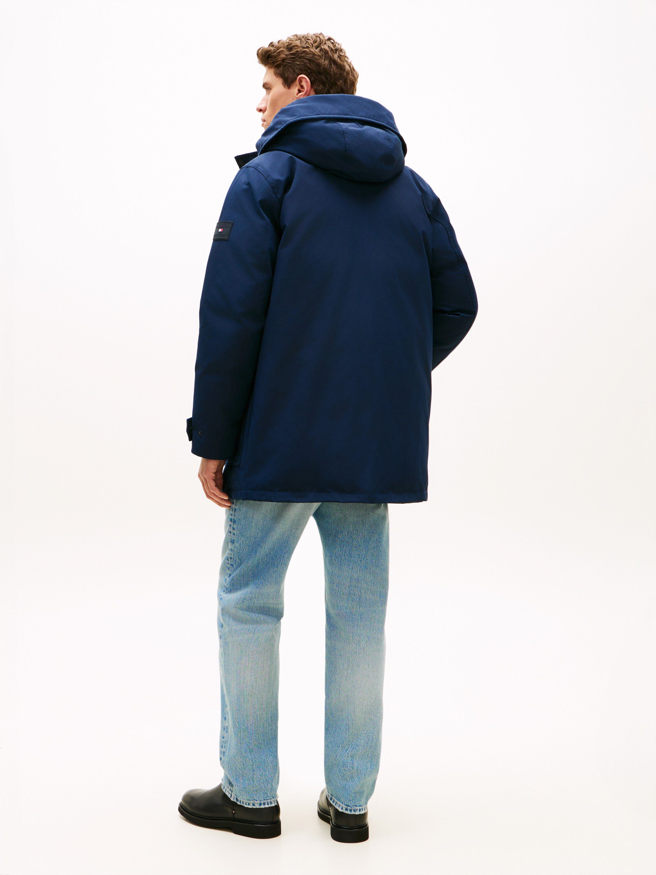 Logo Patch Down Hooded Rockie Parka