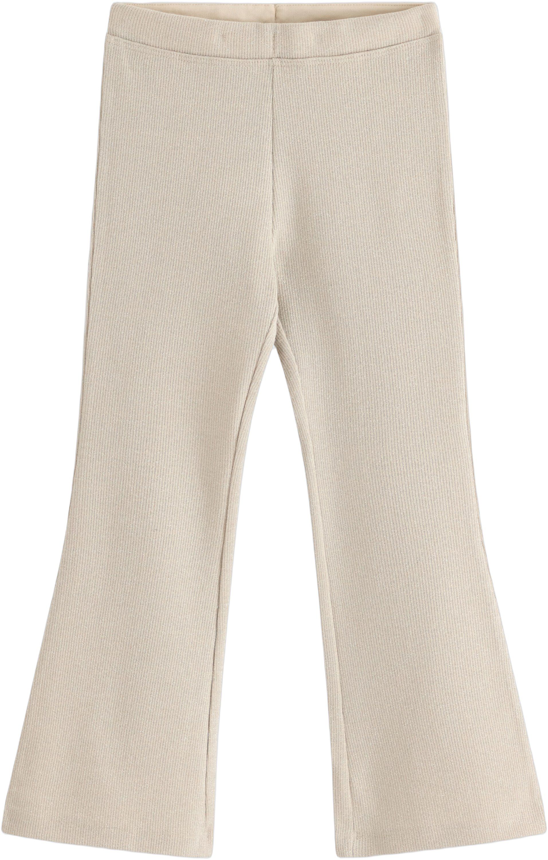 Bl&oslash;de leggings i glitrende bomuld m