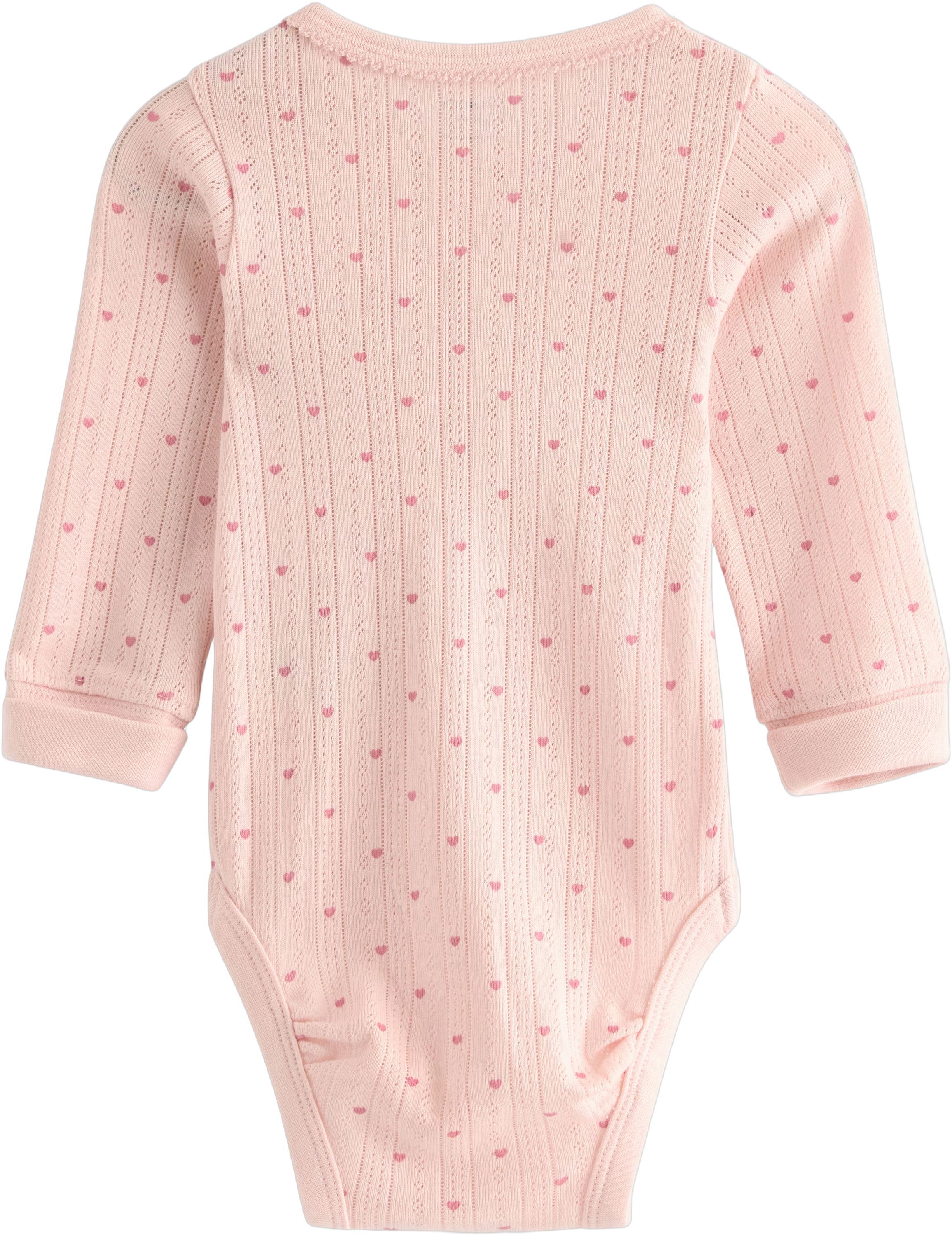 Myk, langermet body i pointellestri