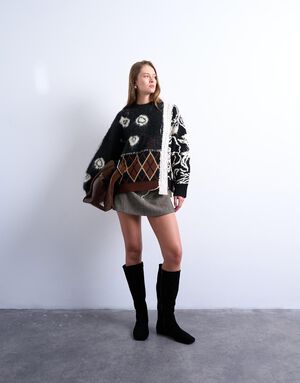 TSSASHA PATCHWORK PULLOVER