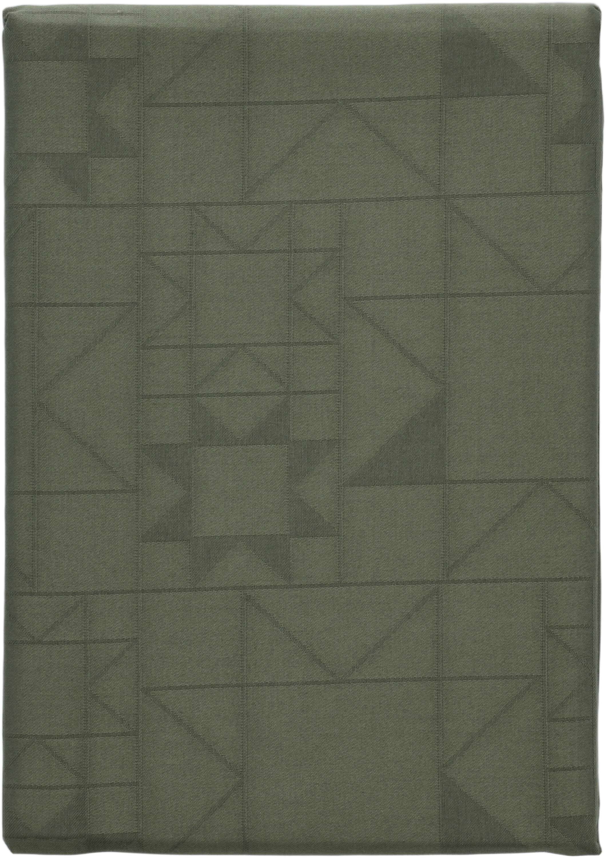 Duk 140x270 Star Damask Forest green