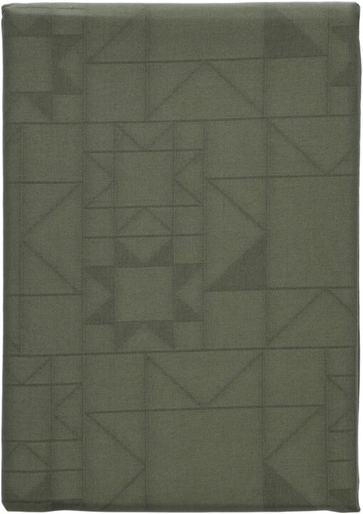 Duk 140x270 Star Damask Forest green