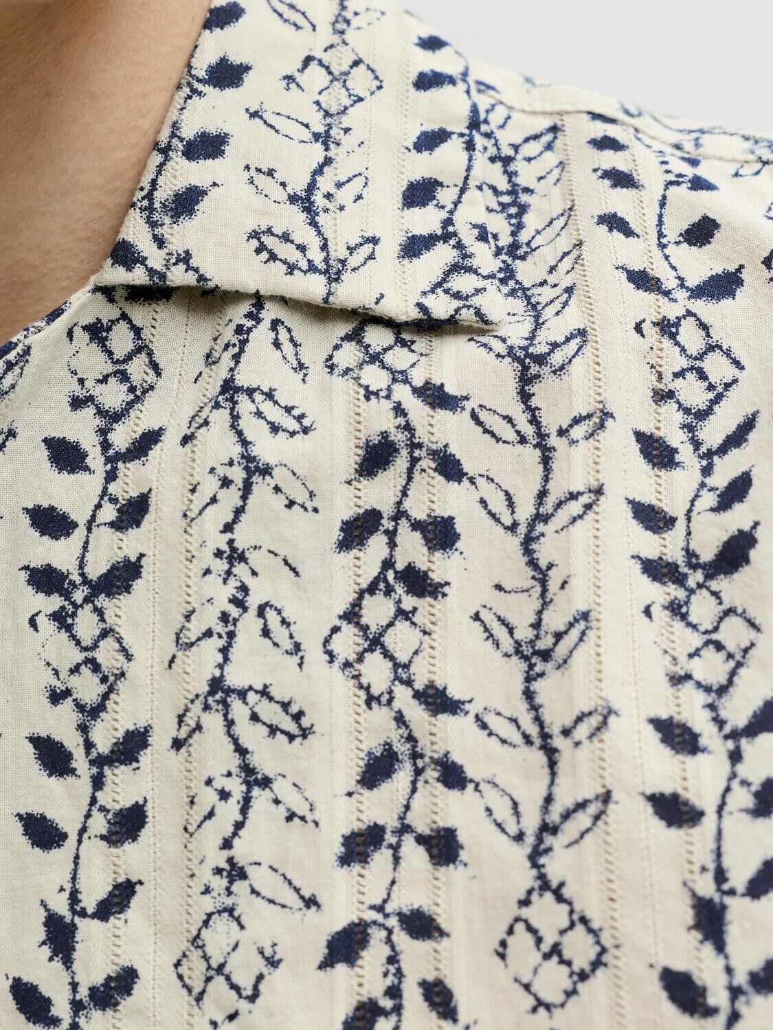 Jprblulyon Print Dobby S/S Shirt Sn