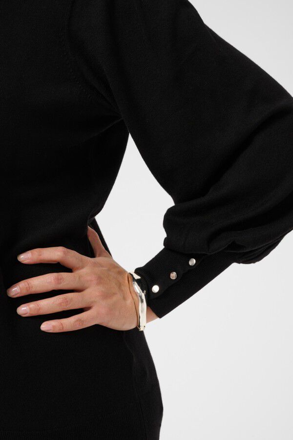 KClizzy Round Neck Pullover Buttons