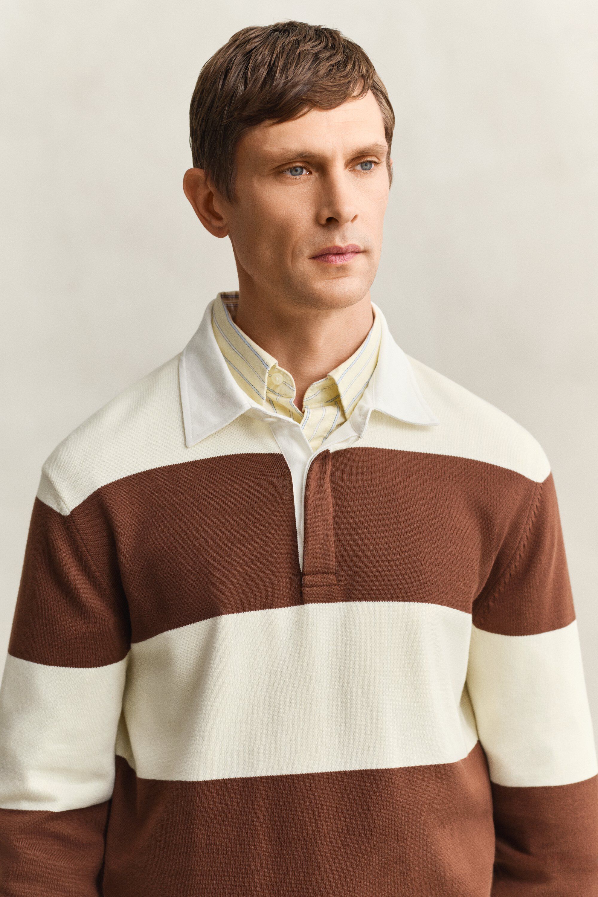 BARSTRIPED COTTON POLO
