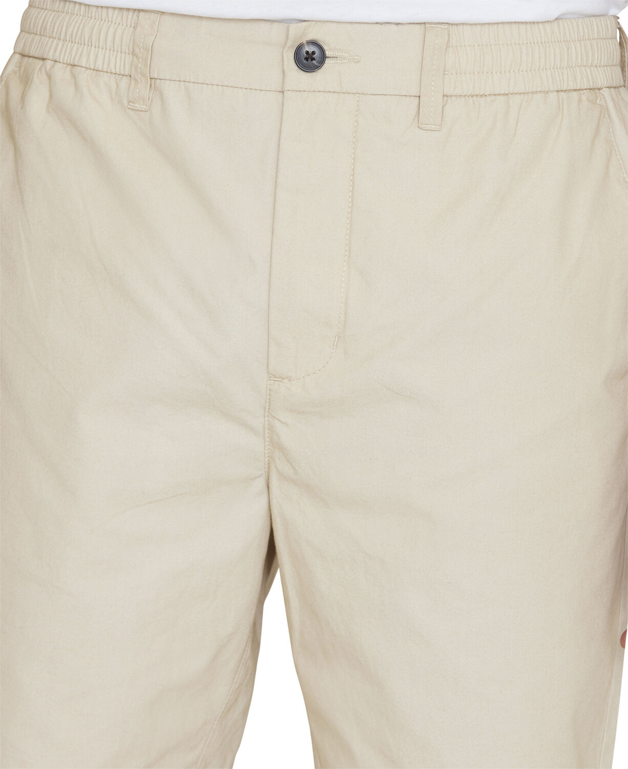 FIG loose poplin elastic waist string shorts - GOTS/Vegan