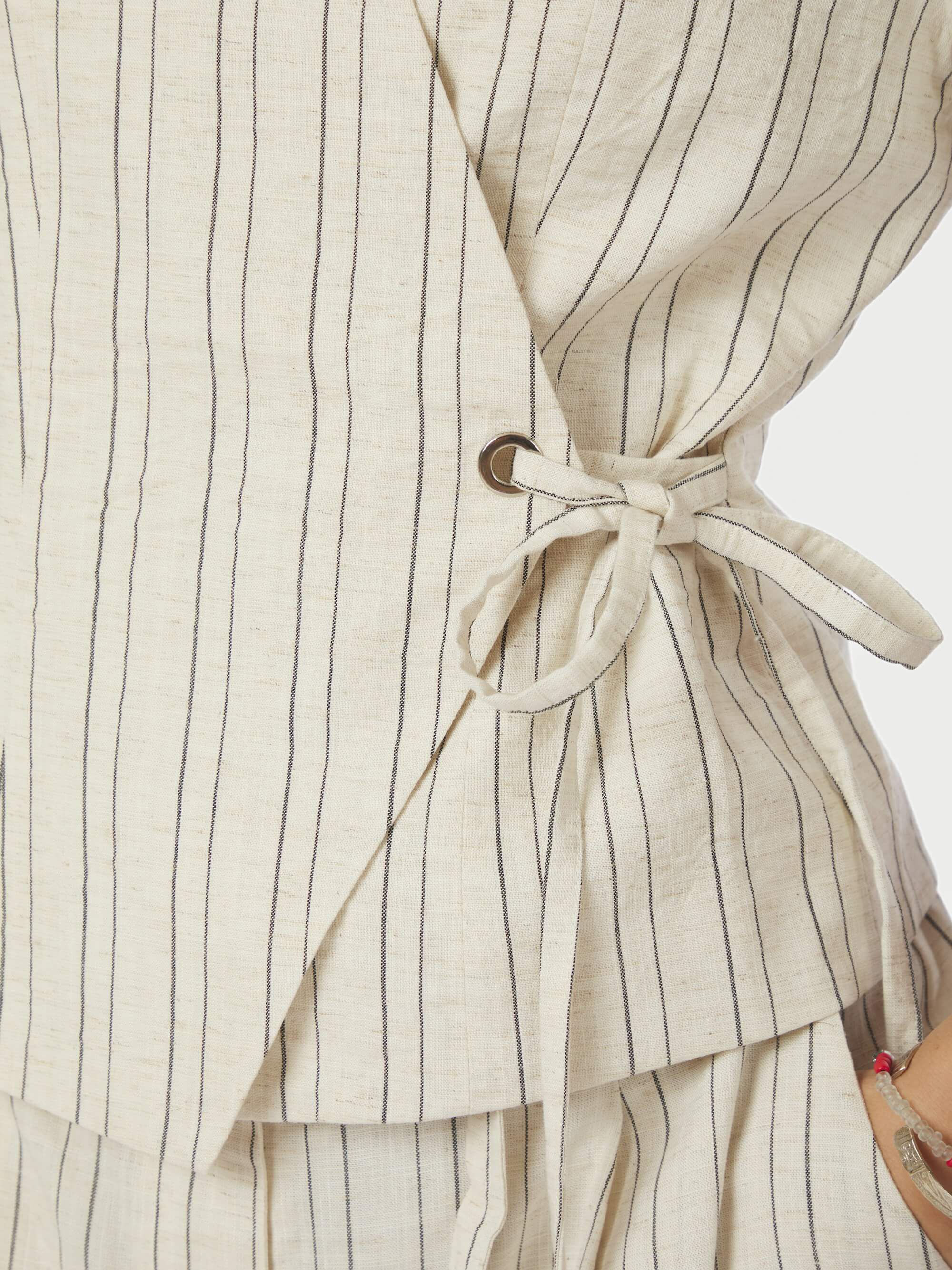 Simmo Stripe Eyelet Blouse