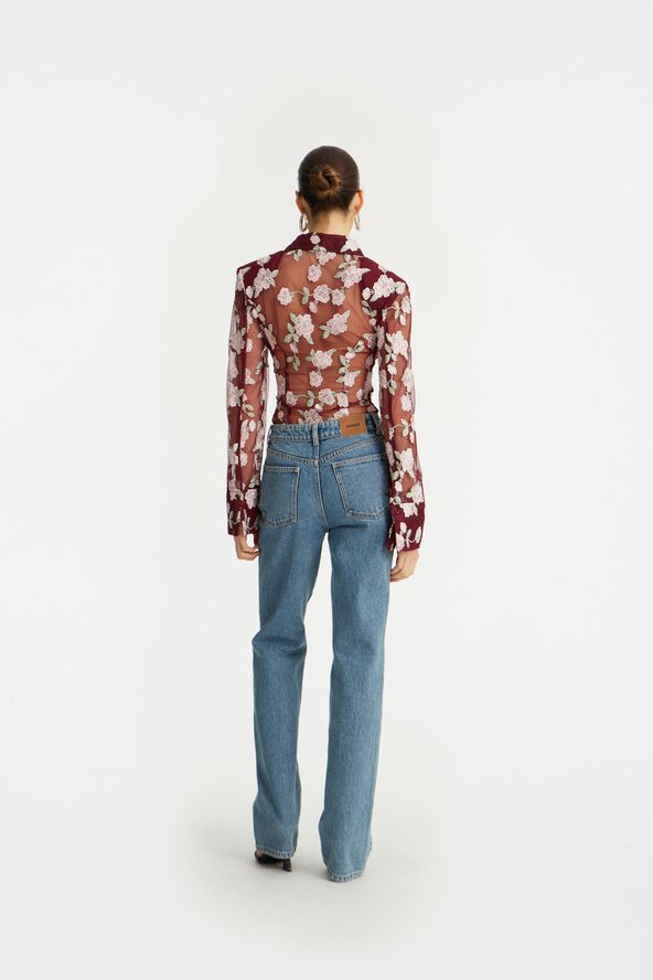 MESH FITTED SHIRT