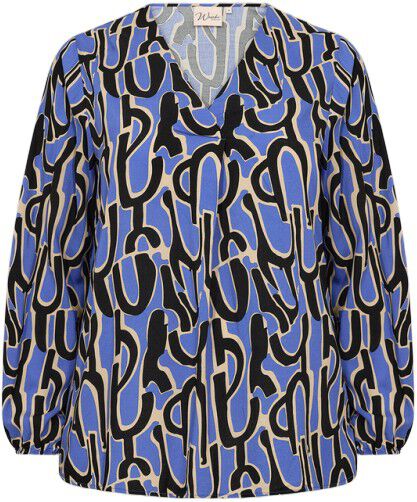Curvy WA-VALERA 1 Bluse Bl&aring;
