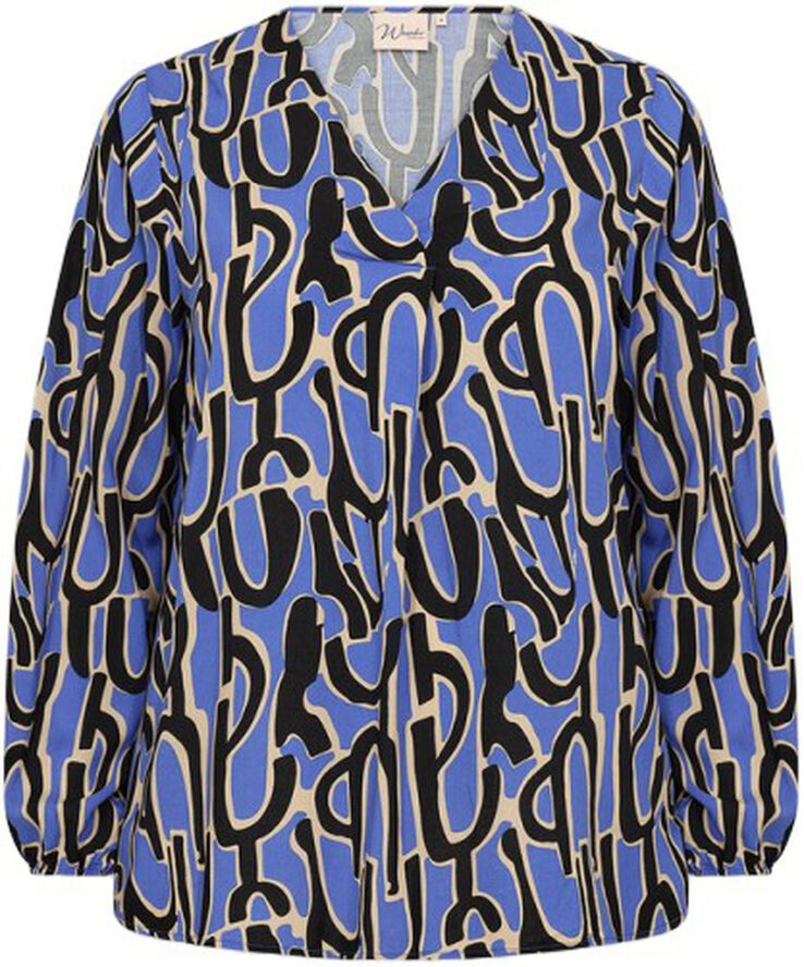 Curvy WA-VALERA 1 Bluse Blå