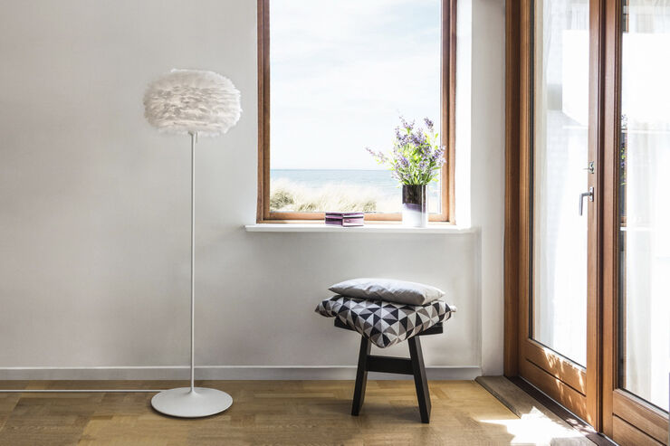 Champagne floor stand white H 140 cm