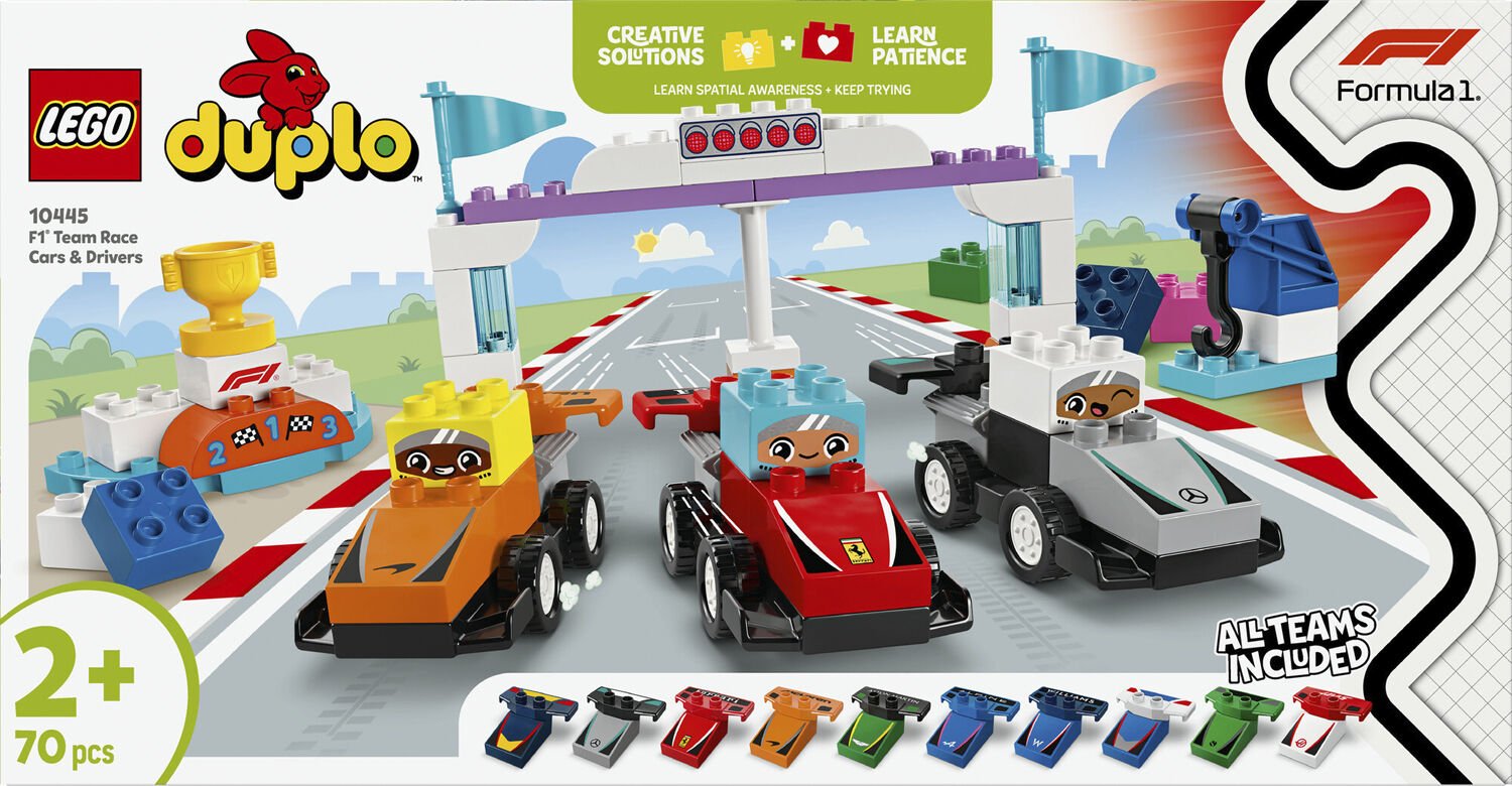 F1-teams med racerbiler og k&oslash;rere