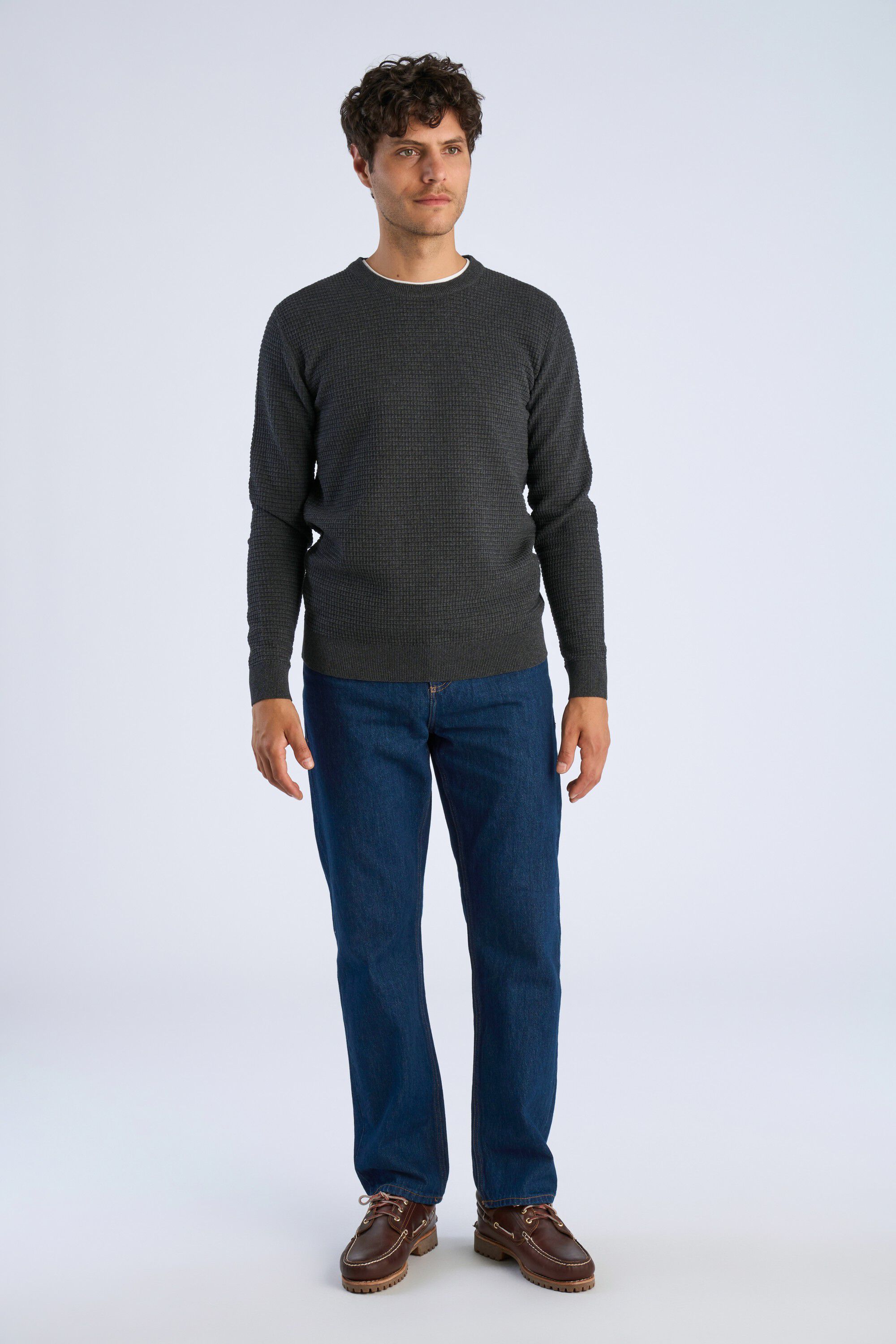 Structure o-neck knit L/S