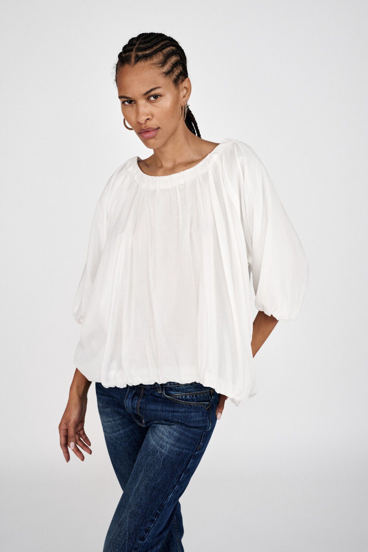 Voile cloud blouse - Rachelle