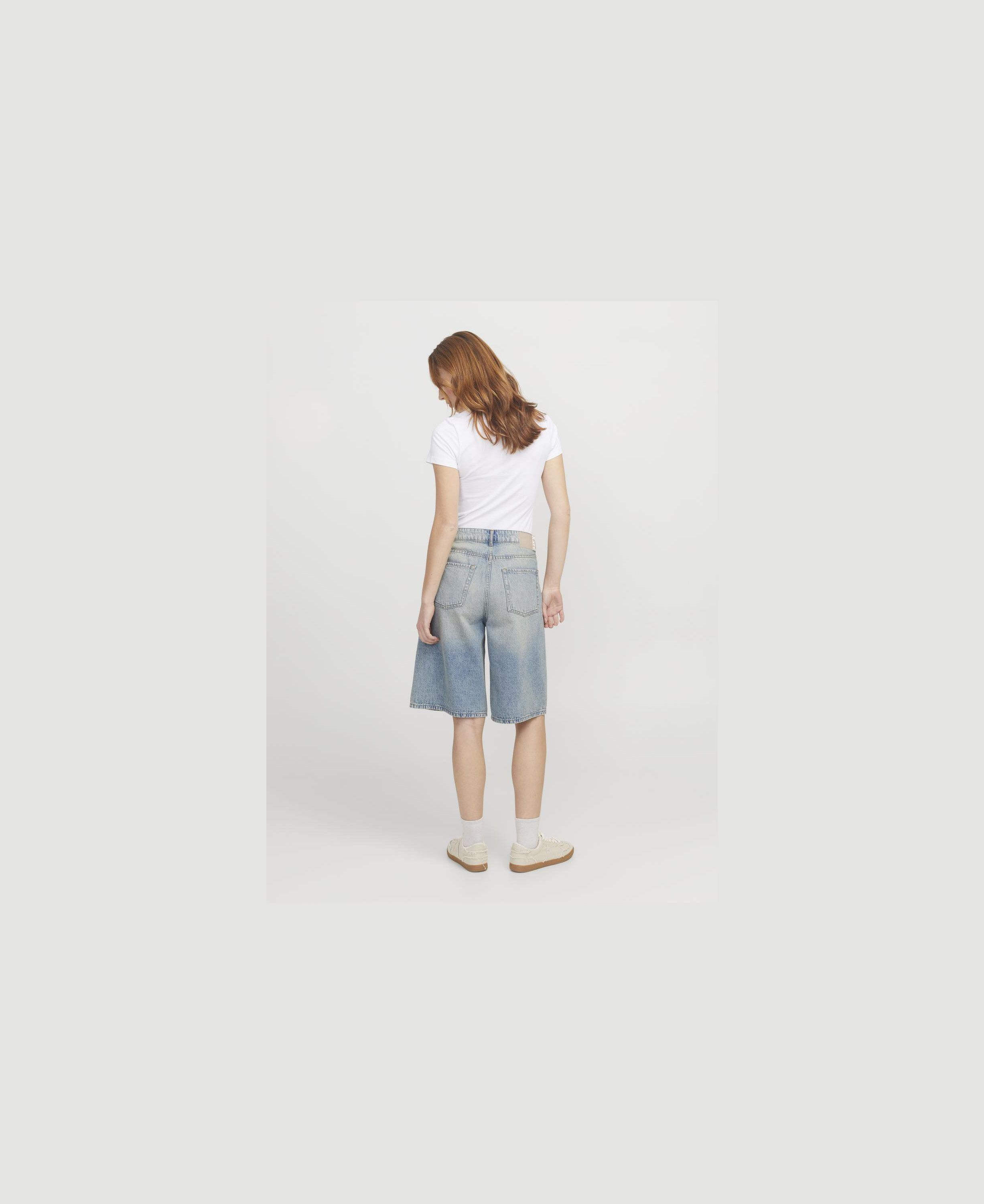 JXLAURA LONG MW DENIM SHORTS DNM SN