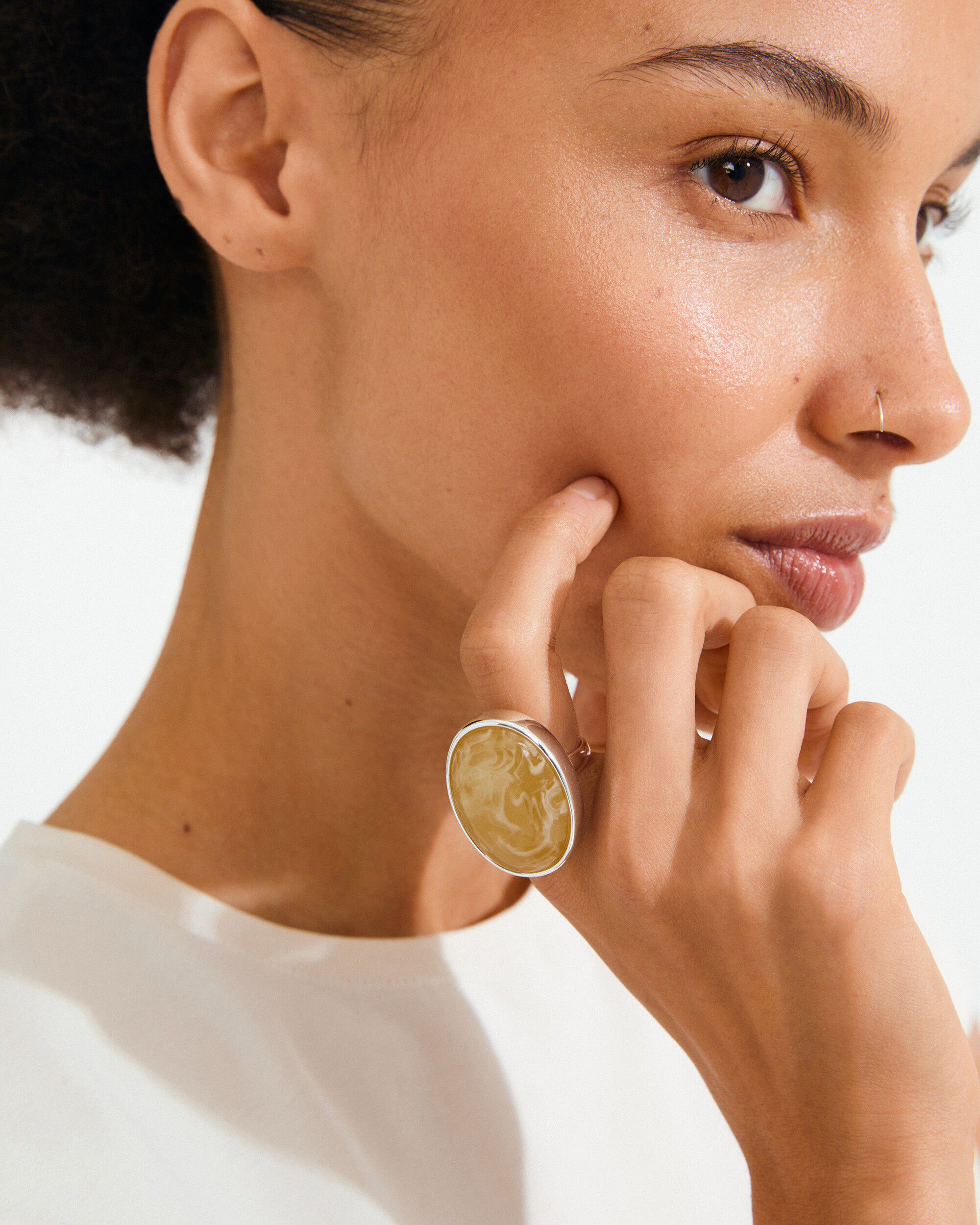 STILL ring silver-plated/yellow