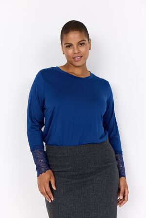 Curvy WA-STELLA 24 Bluse Blå