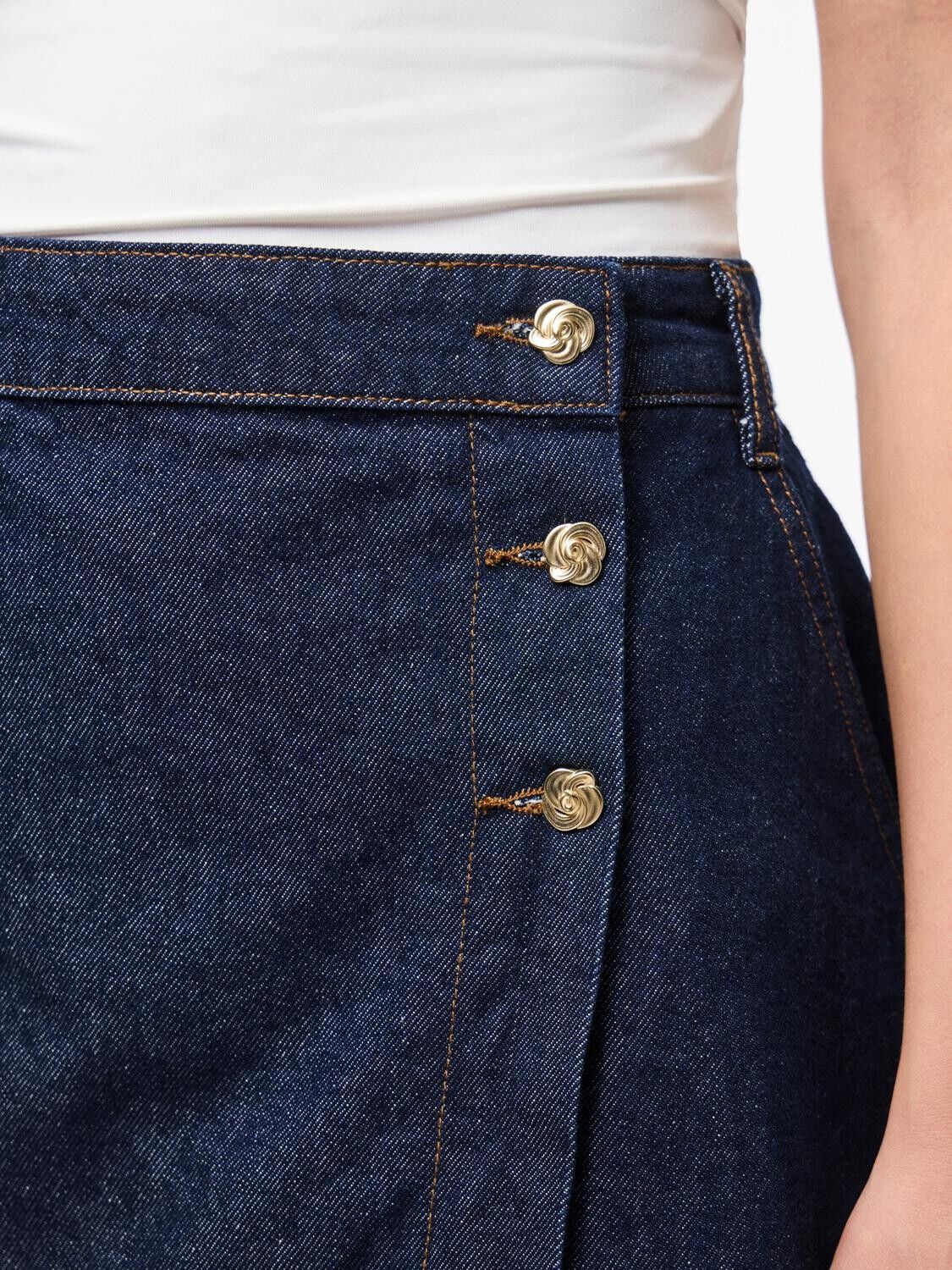 PCMALIN HW DENIM SKIRT