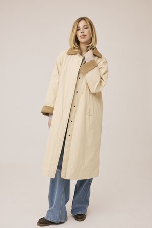 Emmy 1 coated jakke med fl&oslash;jskanter - GRS