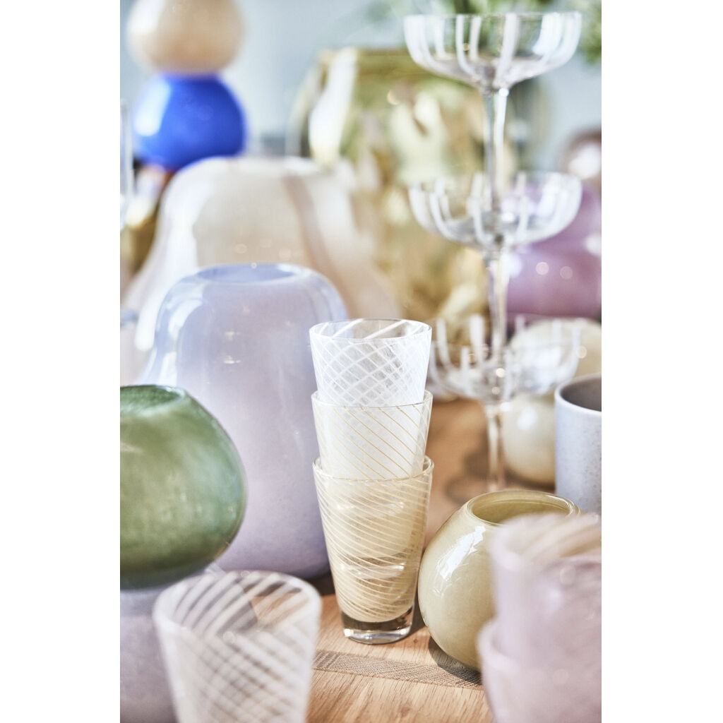 Yuka Swirl Glas - Pakke med 2