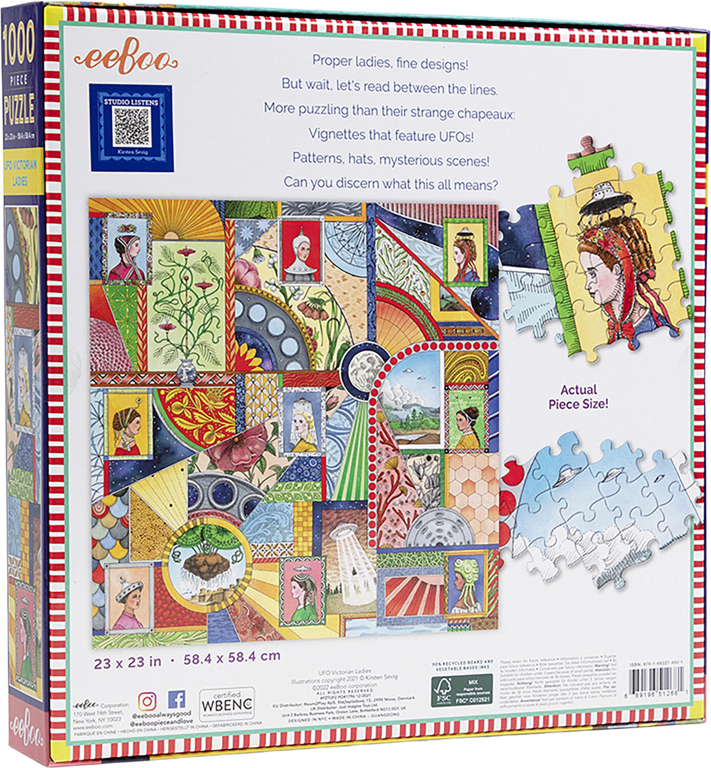 eeBoo - Puslespil 1000 brk - Miami