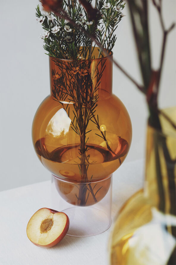 BUBBLE TUBE, LARGE, AMBER/ROSE, 90270A