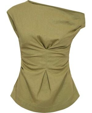 TSCASA CINCHED WAIST TOP WVN