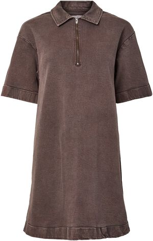 PCSELMA 3/4 ZIP DENIM DRESS D2D FSY