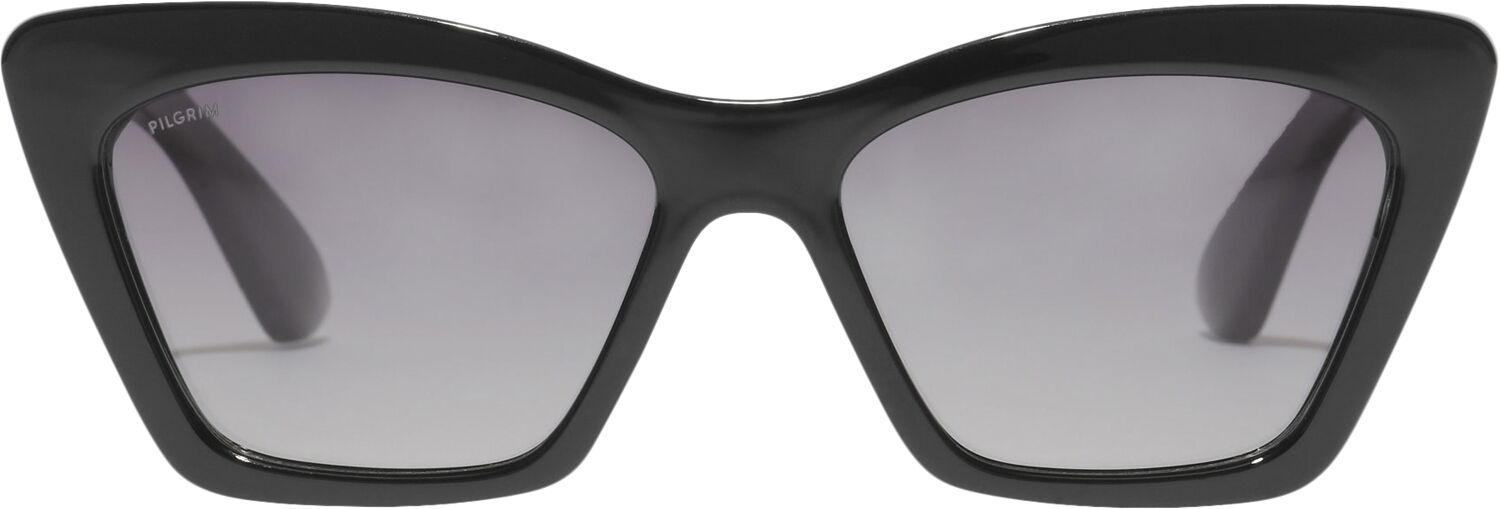 DAKOTA kantet cat-eye solbriller sort