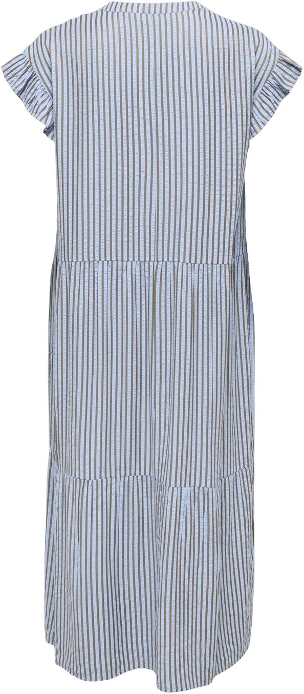 Onlbari Sl Fril Vneck Midi Dress Cs Wvn