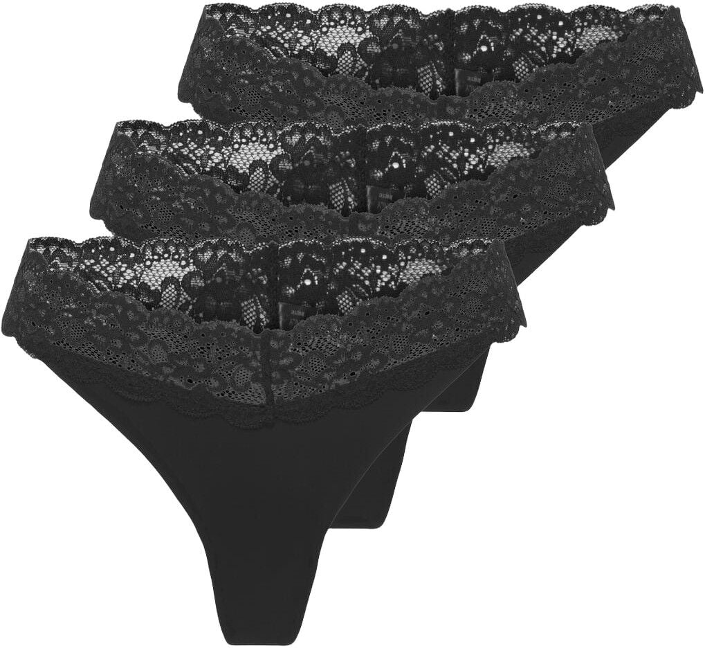 ONLCHLOE LACE S. S THONG 3-PACK ACC