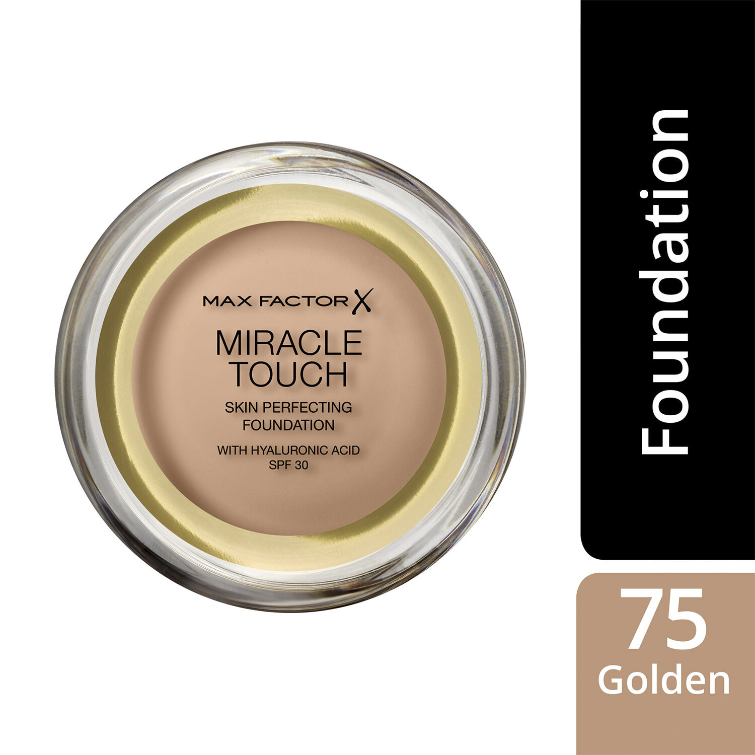 Max Factor Miracle Touch Foundation, 75 Golden, 11. 5 g