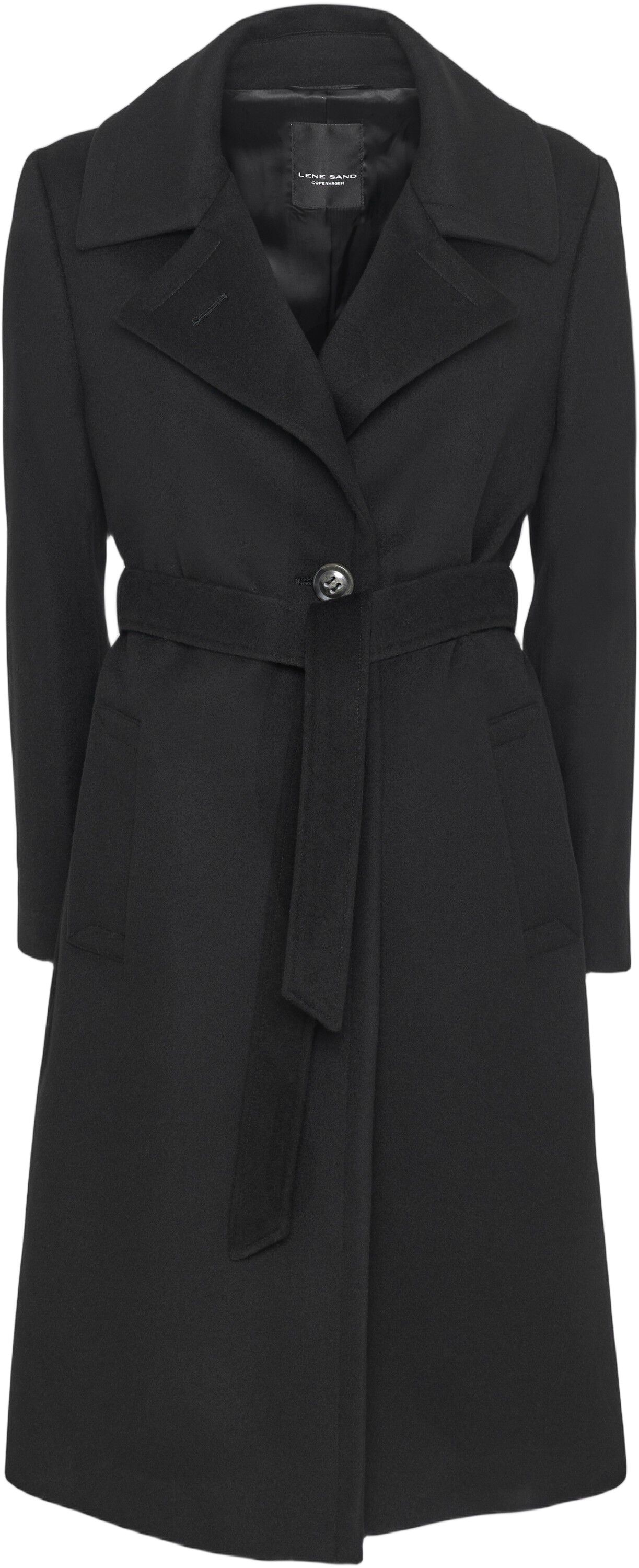 Cashmere Coat W - Clareta Belt Midi