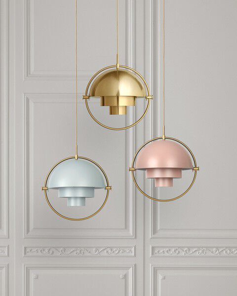 Multi-Lite Pendant - Small (Base: Brass, Shade: Shiny Brass)